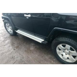 Боковые Подножки Maya V2 (2 шт., Алюминий) Toyota FJ Cruiser 2006-2022 гг. фото 3