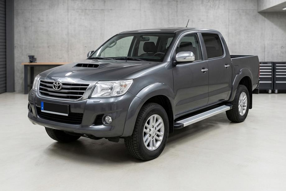 Toyota Hilux 2006-2015 гг. Боковые Подножки Maya V2 (2 шт., Алюминий) Image