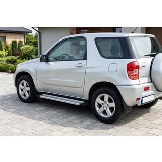 Боковые Подножки Maya V2 (2 шт., Алюминий) Toyota Rav 4 2001-2005 гг. фото 1