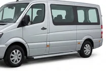 Volkswagen Crafter 2006-2016 гг. Боковые Подножки Maya V2 (2 шт., Алюминий) фото 1