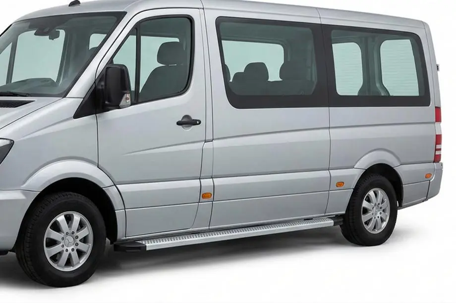 Volkswagen Crafter 2006-2016 гг. Боковые Подножки Maya V2 (2 шт., Алюминий) Image