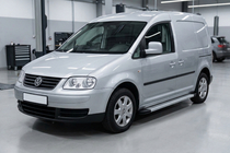 Volkswagen Caddy 2004-2010 гг. Боковые Подножки Maya V2 (2 шт., Алюминий) фото 1