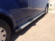Volkswagen T6 2015-2024 гг. Боковые Подножки Maya V2 (2 шт., Алюминий) фото 2