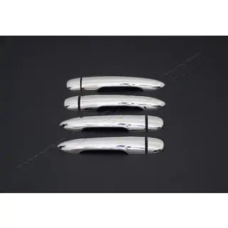 Хромированные Накладки на Ручки Дверей (4 шт, Нержавейка) Renault Megane II 2004-2009 гг. фото 3