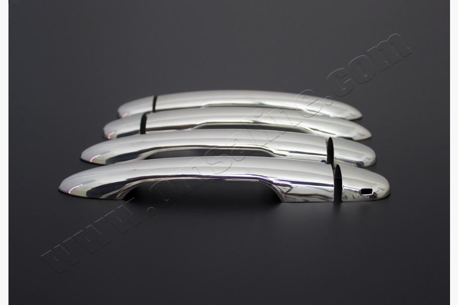 Renault Megane II 2004-2009 гг. Хромированные Накладки на Ручки Дверей (4 шт, Нержавейка) OmsaLine - Итальянская Нержавейка Фото 5