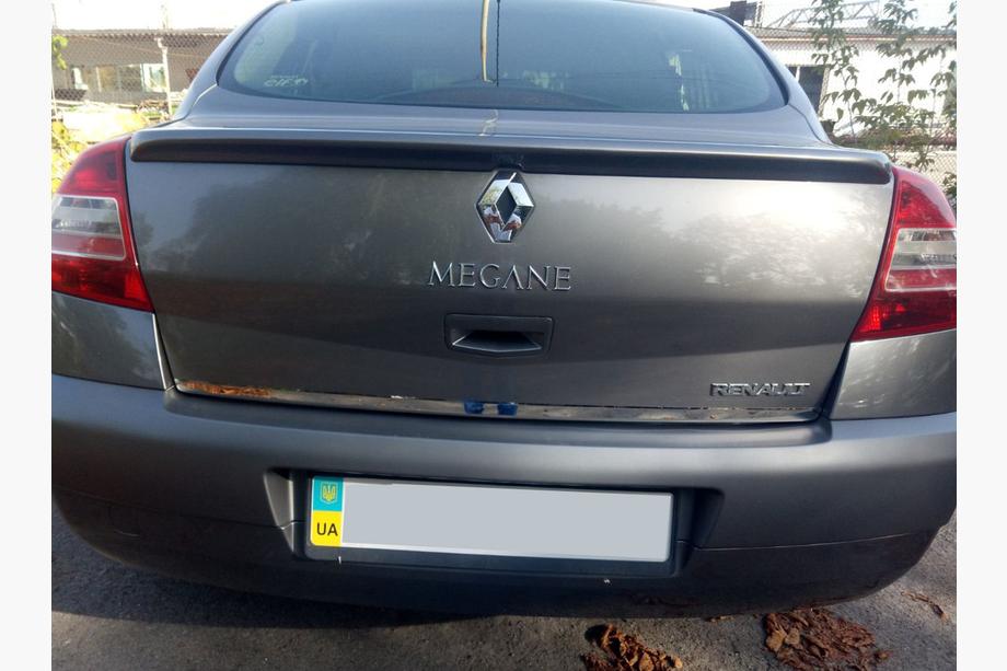 Renault Megane II 2004-2009 гг. Накладка на багажник нержавейка HB, OmsaLine - Итальянская Нержавейка Фото 4