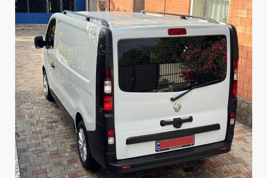 Renault Trafic 2015- гг. Черные рейлинги Длинные, Чугунные Ножки Фото 4