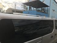 Renault Trafic 2015- гг. Хромированные Рейлинги Короткая, Пластиковые Ножки фото 5