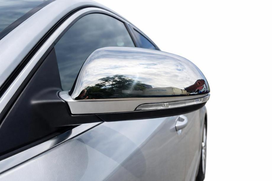 Skoda Octavia II A5 2010-2013 гг. Накладки на Зеркала (2 шт., Нержавейка) Image