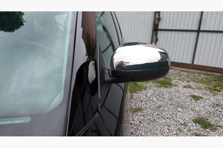 Skoda Fabia 2007-2014 гг. Хромированные Накладки на Зеркала (Carmos, 2 шт, Нержавейка) Image