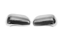 Toyota Land Cruiser Prado 120 2002-2009 гг. Накладки на Зеркала (2 шт., Нержавейка) Carmos - Турецкая Нержавеющая Сталь фото 3
