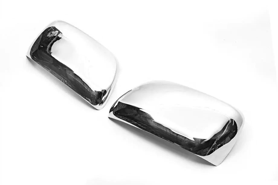 Toyota Land Cruiser 200 2007-2021 гг. Накладки на Зеркала 2008-2012 (2 шт, Нержавейка) OmsaLine - Итальянская Нержавейка Фото 4