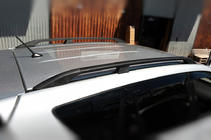 Toyota Rav 4 2006-2013 гг. Рейлинги Черные Турецкие Короткая база, пластиковые ножки фото 4