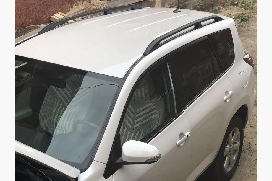 Toyota Rav 4 2006-2013 гг. Рейлинги Черные Турецкие Короткая база, металлические ножки Фото 8