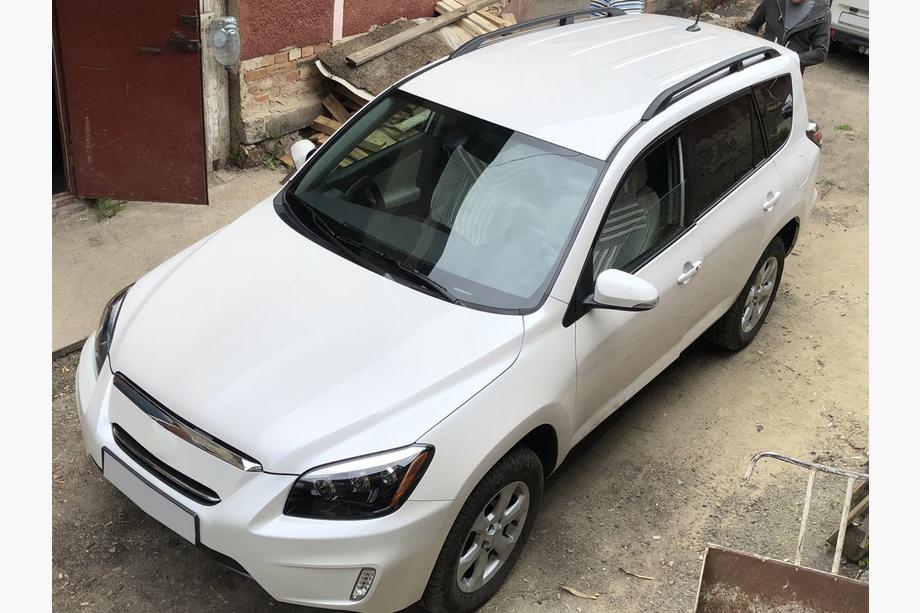Toyota Rav 4 2006-2013 гг. Рейлинги Черные Турецкие Короткая база, металлические ножки Фото 2