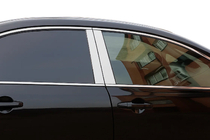 Honda Civic Sedan VIII 2006-2011 гг. Накладки на дверные стойки из нержавеющей стали (6 шт) фото 2