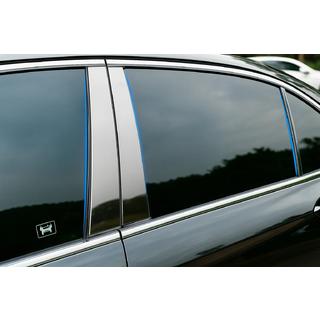 Накладки на дверные стойки из нержавеющей стали (6 шт) Honda Civic Sedan VIII 2006-2011 гг. фото 1