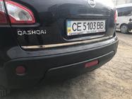 Nissan Qashqai 2010-2014 гг. Накладка кромки крышки багажника нержавейка фото 4