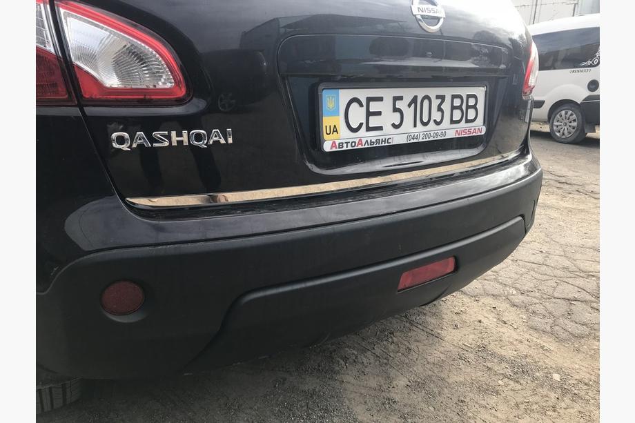 Nissan Qashqai 2010-2014 гг. Накладка кромки крышки багажника нержавейка OmsaLine - Итальянская Нержавейка Фото 4