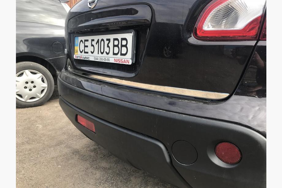 Nissan Qashqai 2010-2014 гг. Накладка кромки крышки багажника нержавейка OmsaLine - Итальянская Нержавейка Фото 5
