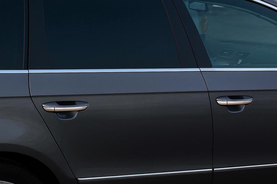Volkswagen Passat B6 2006-2012 гг. Нижние молдинги стекол нержавейка (4 шт.) Image