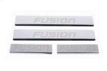 Ford Fusion 2002-2012 гг. Накладки на пороги Carmos (4 шт., нержавейка) фото 2