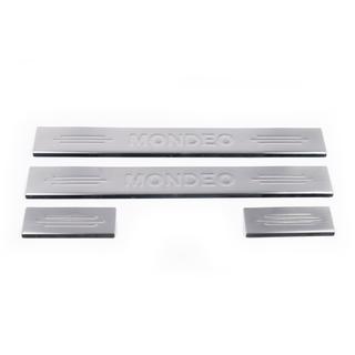 Накладки на пороги Carmos нержавейка (4 шт.) Ford Mondeo 2008-2014 гг. фото 2