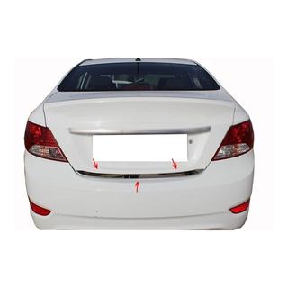 Накладка на багажник нержавейка Hyundai Accent 2011-2017 гг. фото 3