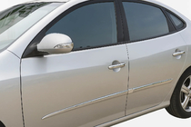 Hyundai Elantra (HD) 2006-2011 гг. Хромированные Накладки на Ручки (4 шт., Нержавейка) фото 1
