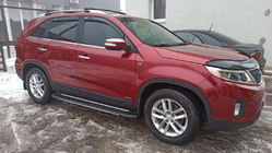 Kia Sorento II XM 2009-2014 гг. Окантовка Окон (6 шт, Нержавейка) Carmos - Турецкая Нержавеющая Сталь фото 1