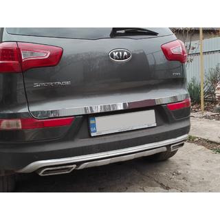 Накладка на багажник нержавейка Kia Sportage 2010-2015 гг. фото 2
