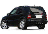 Mercedes ML W163 1997-2005 гг. Хромированная накладка над номером (нерж. сталь) фото 2