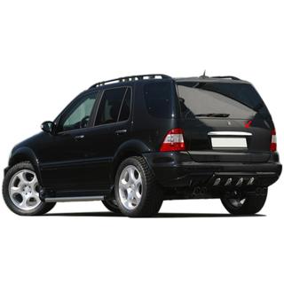 Хромированная накладка над номером (нерж. сталь) Mercedes ML W163 1997-2005 гг. фото 2