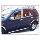 Mercedes ML W163 1997-2005 гг. Наружные молдинги окон нержавейка (6 шт) OmsaLine - Итальянская Нержавейка фото 5