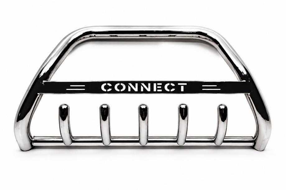 Ford Connect 2010-2013 гг. Защита переднего бампера (нерж. сталь) 51 мм Фото 2