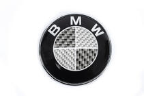 BMW 5 серия E34 1988-1995 гг. Эмблема карбон, Турция (82мм) фото 3