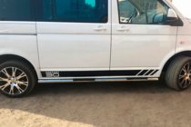 Volkswagen T5 2010-2015 гг. Боковые трубы (2 шт., нержавейка) фото 10