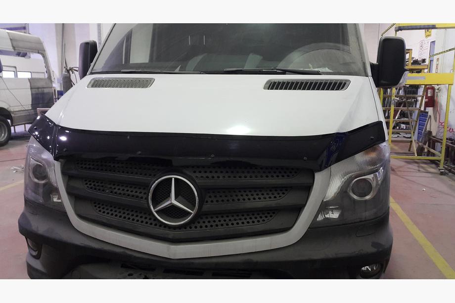 Mercedes Sprinter W906 2006–2018 гг. Дефлектор капота 2013+ (V1, EuroCap) Фото 7