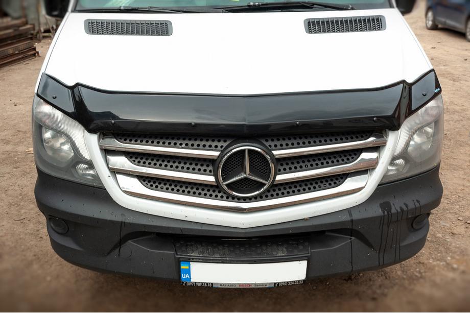 Mercedes Sprinter W906 2006–2018 гг. Дефлектор капота 2013+ (V1, EuroCap) Фото 3