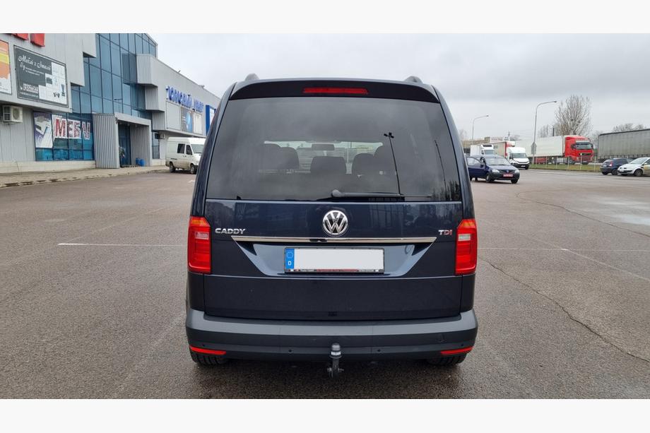 Volkswagen Caddy 2015-2020 гг. Хромированная накладка над номером (1-дверный, нержавейка) Image