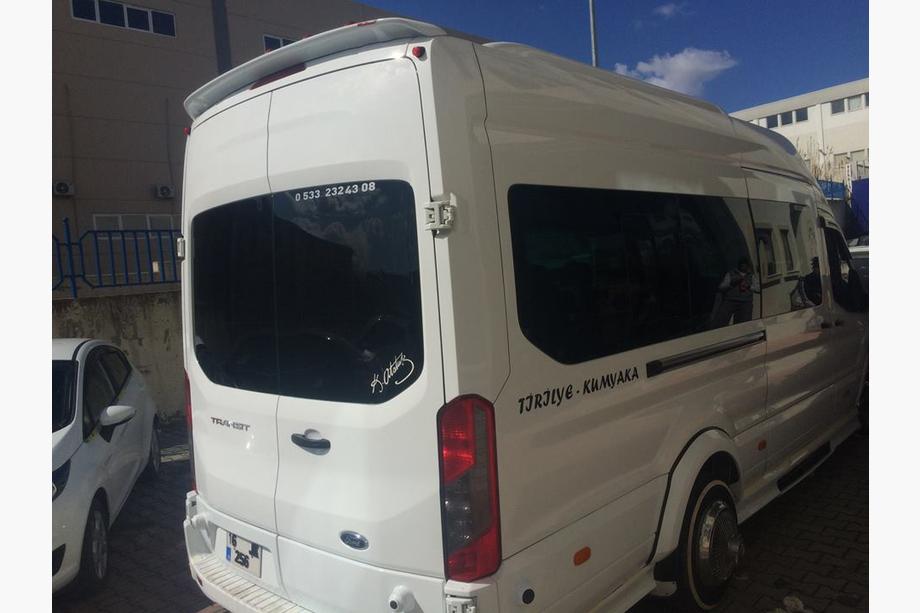 Ford Transit 2014- гг. Задний спойлер Anatomik (2014-2019, грунтованный под покраску) Фото 1