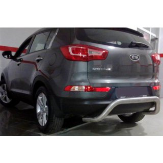 Задняя дуга AK007 (нержавейка) Kia Sportage 2010-2015 гг. фото 3