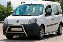 Renault Kangoo 2008–2020 гг. Защита переднего бампера WT003/004 (нержавейка) без надписи, 51 мм фото 7