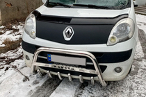 Renault Kangoo 2008–2020 гг. Защита переднего бампера WT003/004 (нержавейка) без надписи, 51 мм фото 1