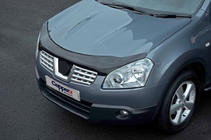 Nissan Qashqai 2007-2010 гг. Дефлектор капота (EuroCap) фото 6