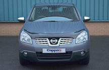 Nissan Qashqai 2007-2010 гг. Дефлектор капота (EuroCap) фото 7