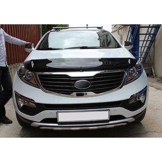 Дефлектор капота (EuroCap) Kia Sportage 2010-2015 гг. фото 3