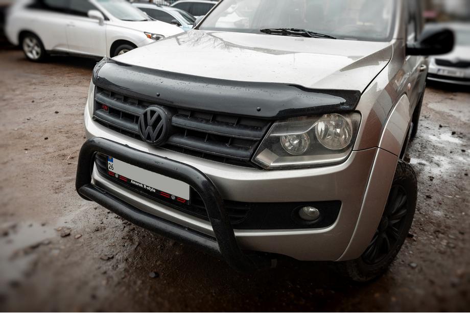 Volkswagen Amarok 2010-2022 гг. Дефлектор капота (EuroCap) Фото 7