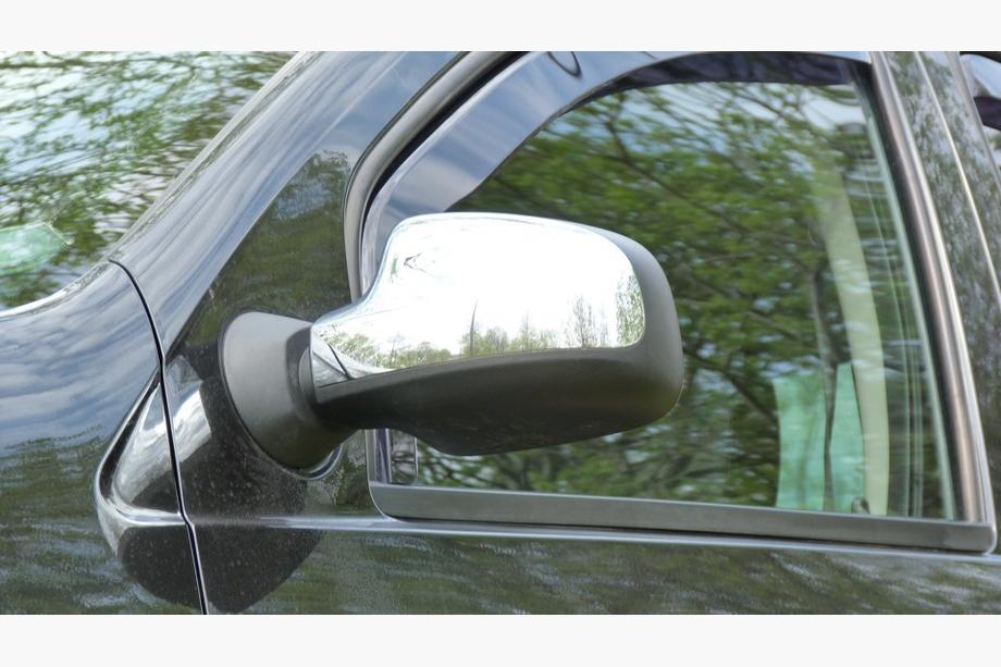Renault Logan MCV 2005-2013 гг. Хром Накладки на Зеркала ВЕРХНИЕ Вариант 2 (2шт) Фото 2
