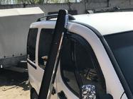 Peugeot Partner Tepee 2008-2018 гг. Боковые пороги Omsa Black (2 шт., алюминий) фото 4